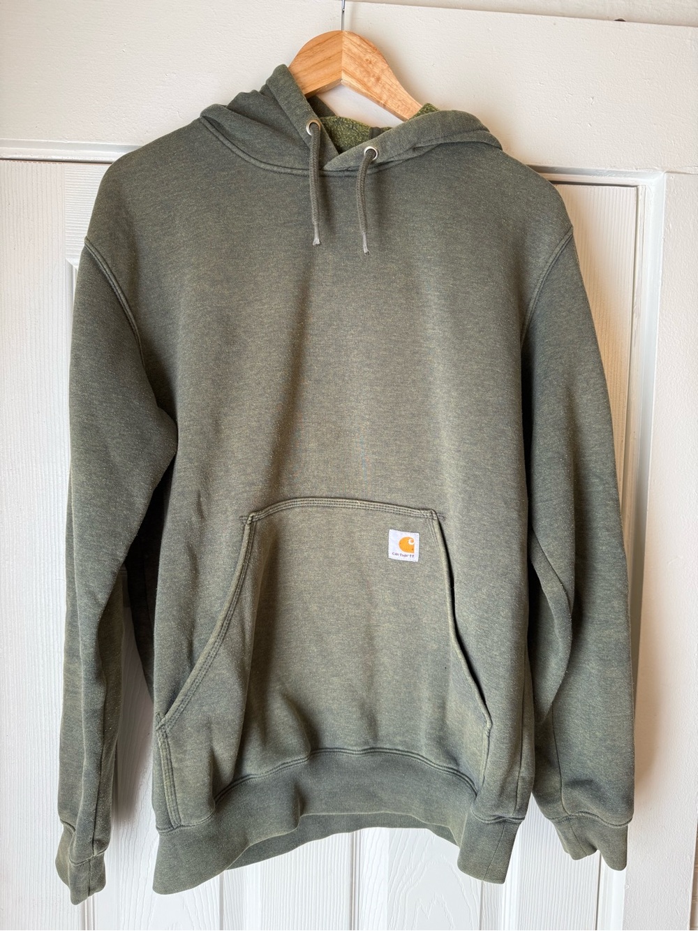 Carhartt Olive Heather Green Hooded Sweatshirt